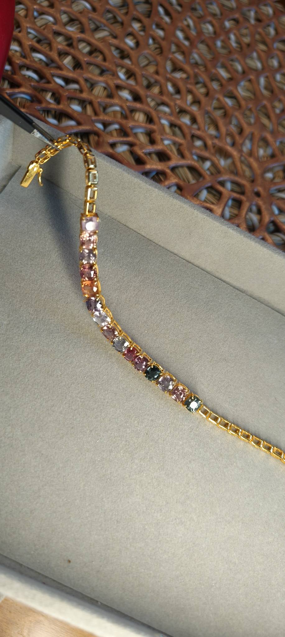 Spinel Bracelet in 20k solid gold