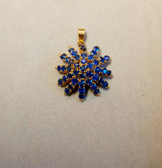 Natural Mogok Sapphire Pendant