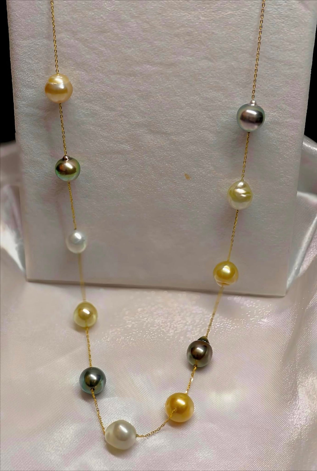 South Sea Myeik/Tahitian Cultured Pearl Necklace