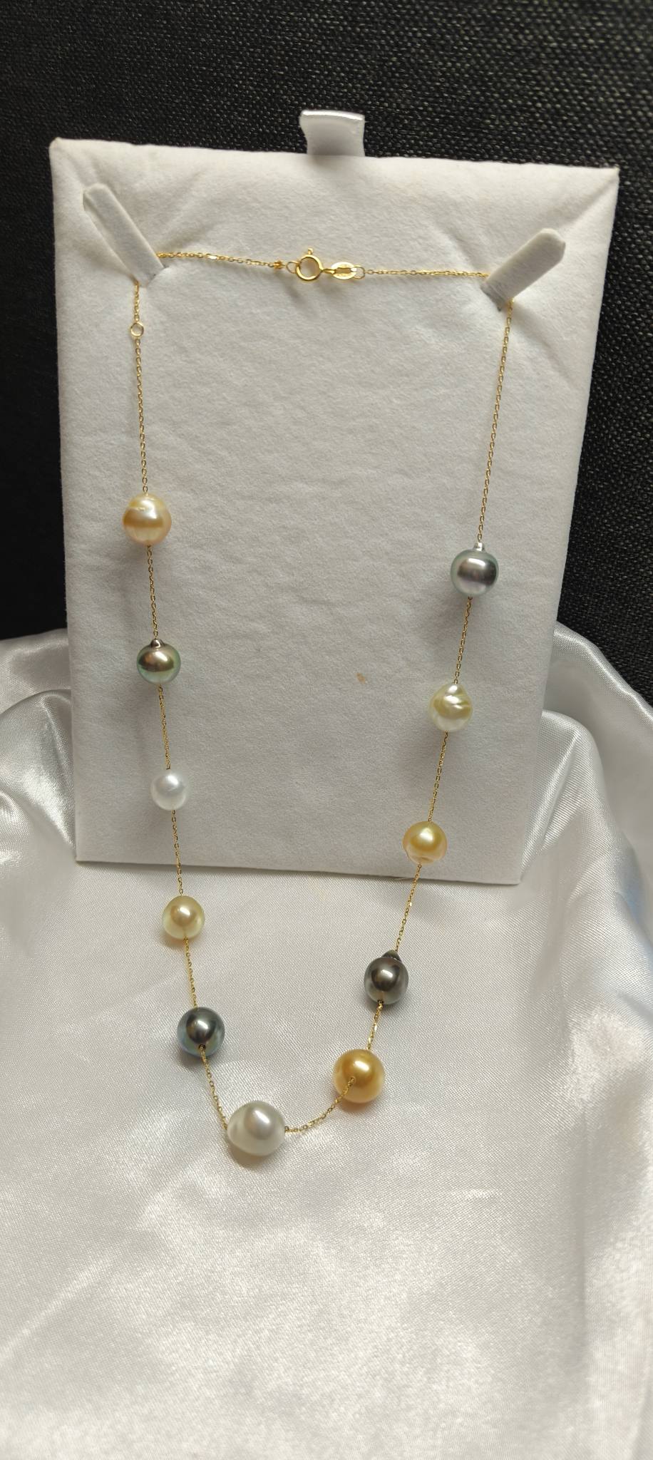 South Sea Myeik/Tahitian Cultured Pearl Necklace