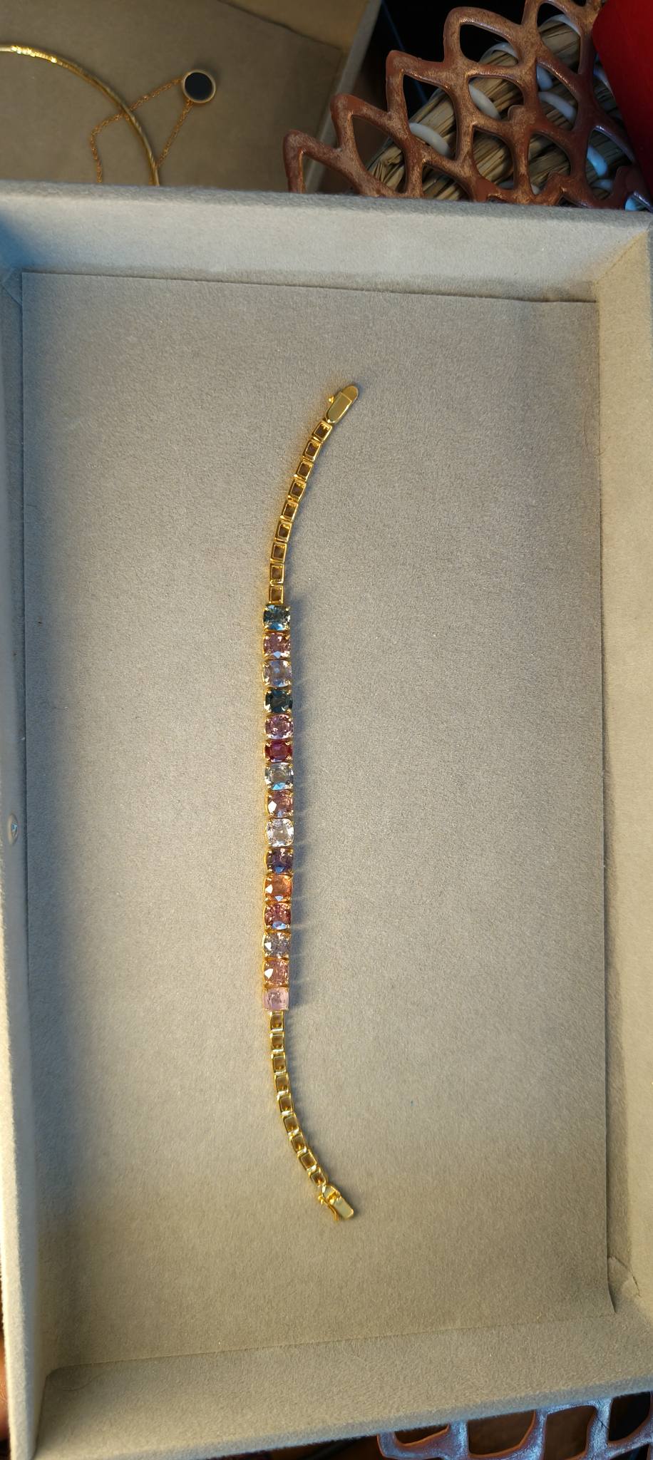 Spinel Bracelet in 20k solid gold