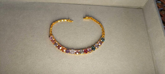 Spinel Bracelet in 20k solid gold