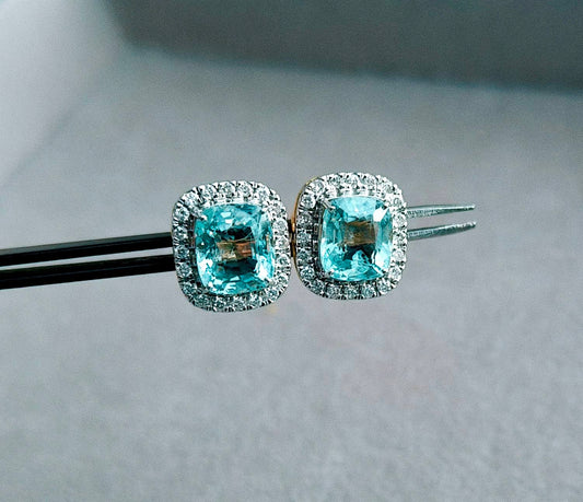 Ocean Blue Aquamarine earring, ring, and pendant