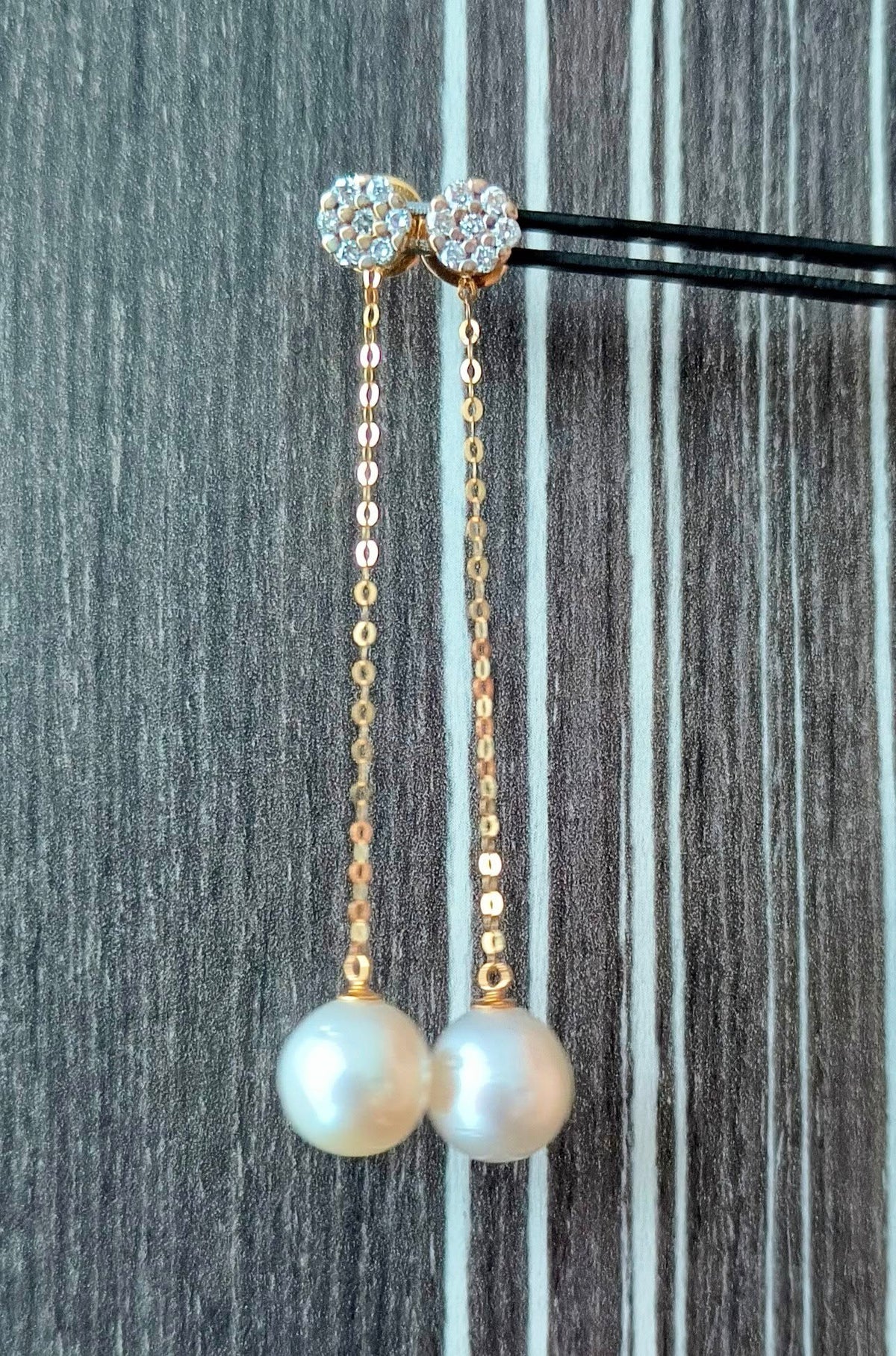 Two-Way 14 pieces of natural sparkling Diamond Earrings
