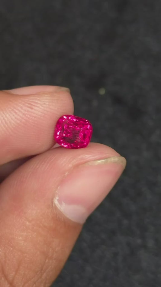Neon Bright Pink Jedi Spinel 1.63 Carat